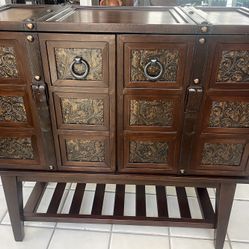 Unique Trunk Like Cabinet Solid Wood 
