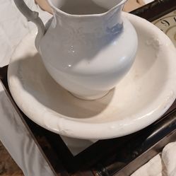 Antique Vase and Bowl