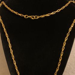 24” Gold Plated Necklace 