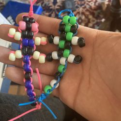 Handmade Foldable Bendable ASMR Beaded Lizard Keychain