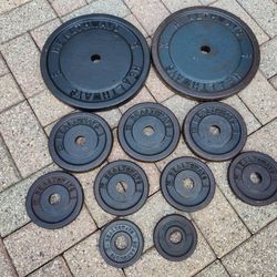 Vintage Healthways Standard Weight Plates 77.5 Lbs