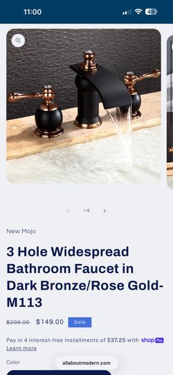 brand new triple hole faucet