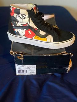 Vans sk8hi mickey and friends 9.5 men