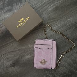 Coach powder Pink Wallet 