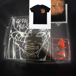 Gaara from Naruto Stencil For Airbrushing, Painting, And Printing