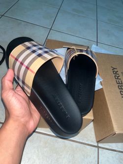 Burberry slides sizes 9-10  for sandal size