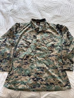 USMC MARPAT Woodland Combat Blouse Shirt Medium Long US Marines MCCUU
