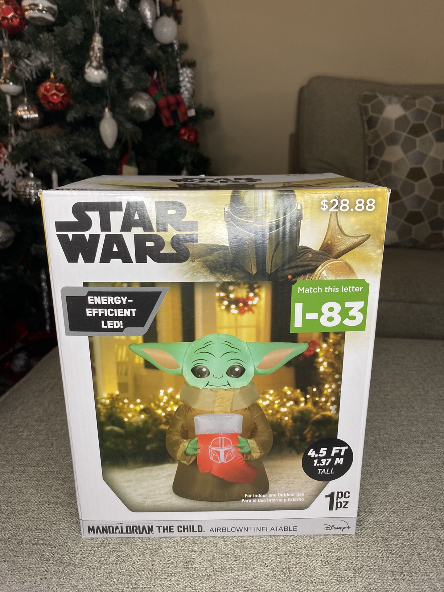 Baby Yoda Christmas Inflatable 