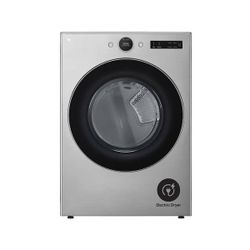 7.4 cu. ft. Vented Stackable SMART Electric Dryer in Graphite Steel with TurboSteam and AI Sensor Dr