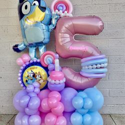 Bluey Balloon Bouquet