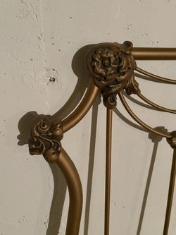 brass, heavy duty and old fashioned headboard