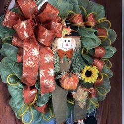 Fall Scarecrow Wreath