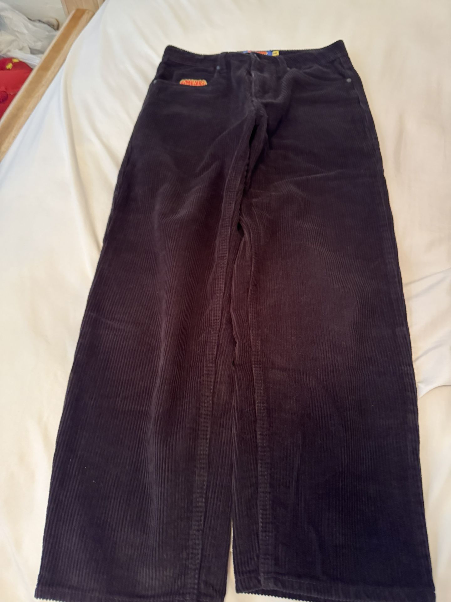 Black Corduroy Empyres Size 28 Loose Fit