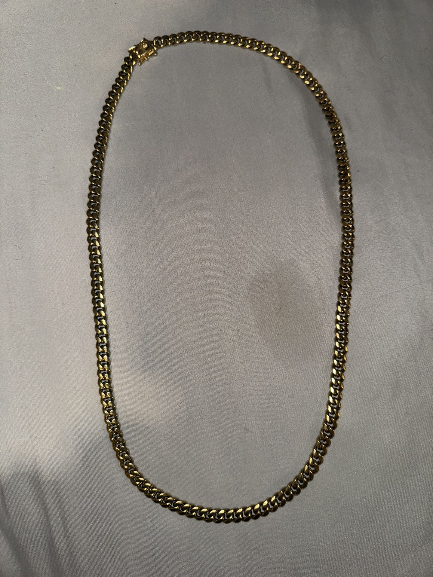 30” gold cuban link chain
