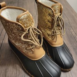 Cute Sparkly Duck Boots 