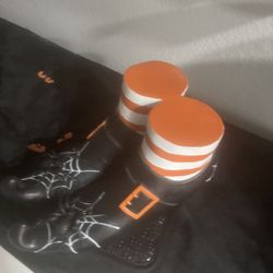 Halloween witch Boot decor