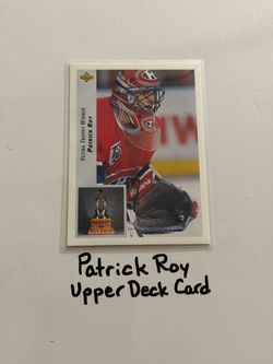 Patrick Roy Montreal Canadiens Hall of Fame Goalie Upper Deck Card.