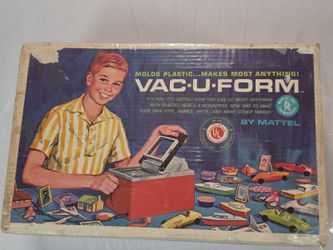 1962 Mattel Vac-U-Form Toy Vacuum Forming Machine w/ Multiple Molds