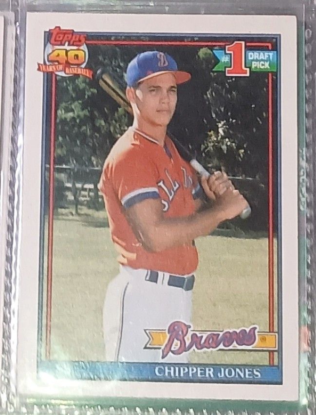 Chipper Jones 1991 Topps Rookie Card- GemMint