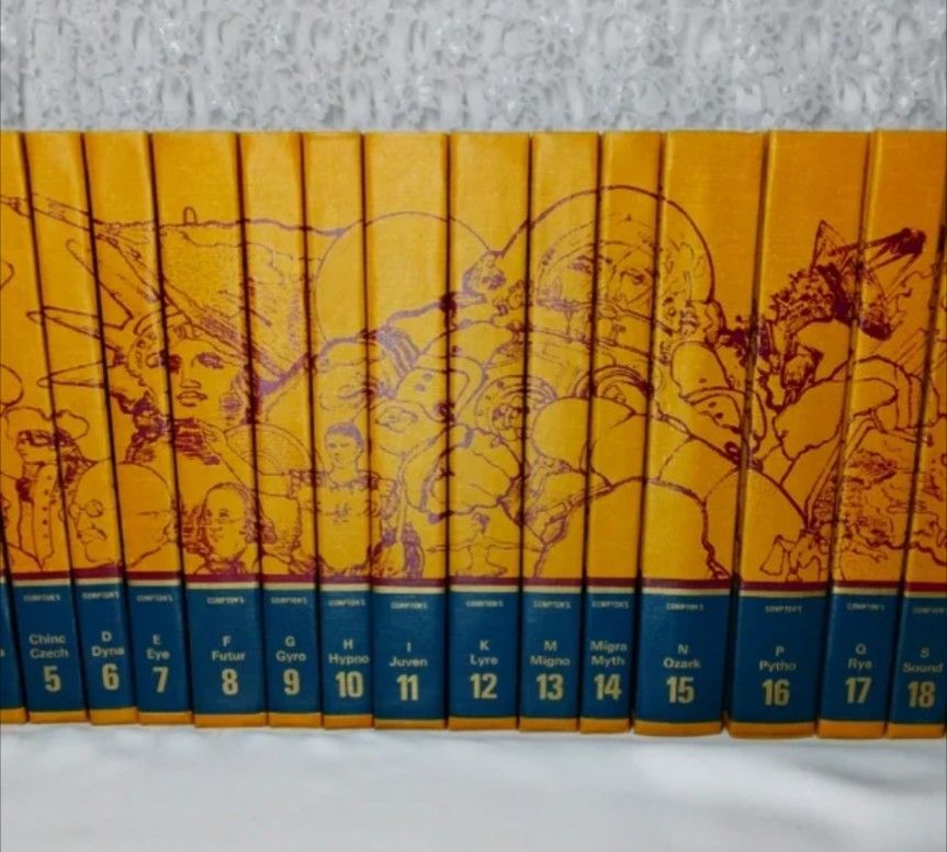 Vintage Compton's Encyclopedia Set 1972 Edition