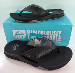 NEW Reef Mens Cushion Fanning Flip Flops Water Friendly Comfort Beach Sandals