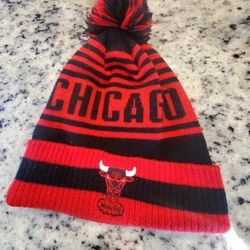 Adidas Hardwood Classics Chicago Bulls Winter Pom Beanie Knit Hat Cap NBA Windy City Sports Gift Classic Throwback Deadstock Clothing

