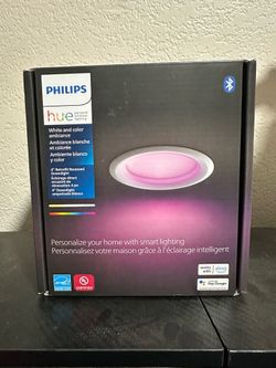 4 in. LED Color Changing Smart Recessed High Lumen Downlight with Bluetooth (1-Pack) ($65 RETAIL!)