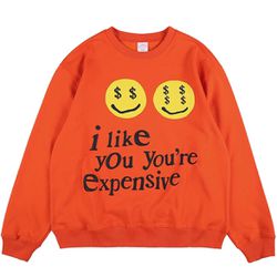 Brand New (Size XL) Men's Fleece Sweatshirt "I LIke You You're Expensive" Sweatshirt A40