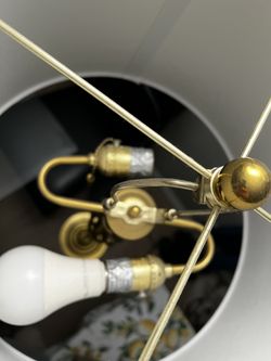 Excellent double bulb standing lamp