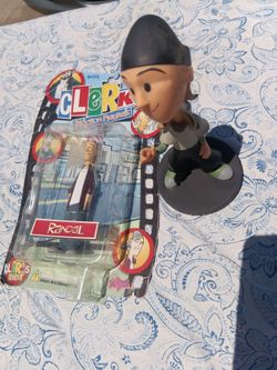 Clerks Randall and Jay inaction figure and bobblehead Jay and Silent Bob Randall from the movie Clerks Kevin Smith