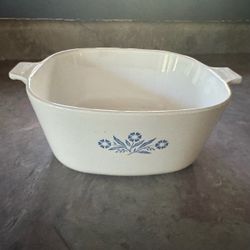 Large Vintage Blue Cornflower Corning Ware