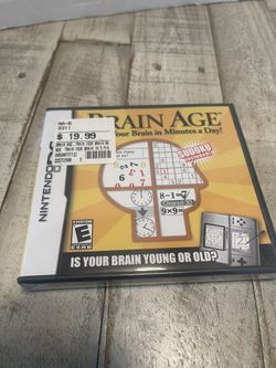 Brain Age: Train Your Brain in Minutes a Day Nintendo DS, 2006 Brand New Sealed