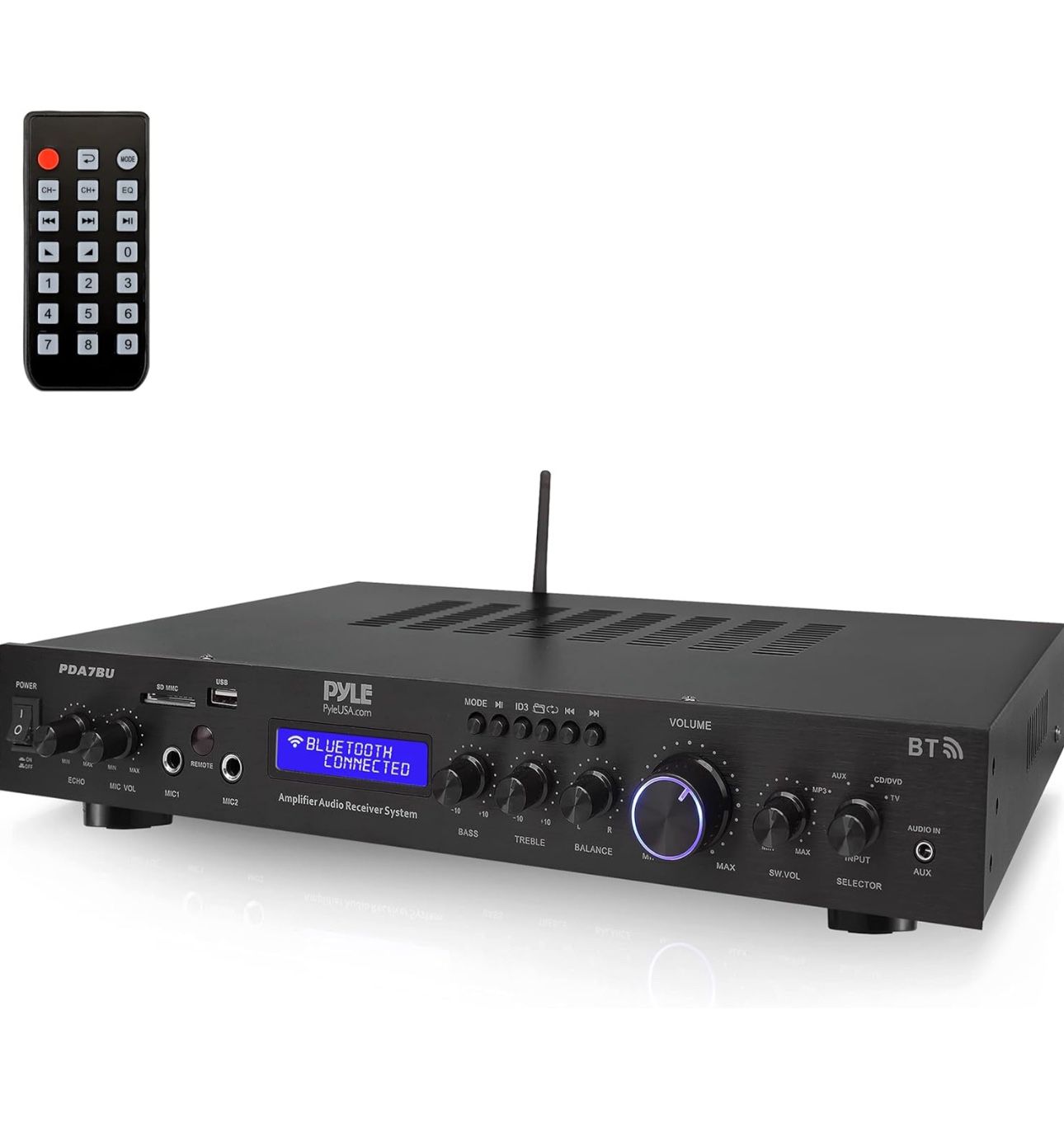 Pyle 5 Channel Rack Mount Bluetooth Receiver