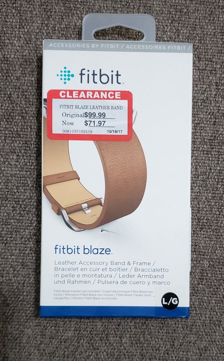 Fitbit Blaze Leather Accessory Band & Frame