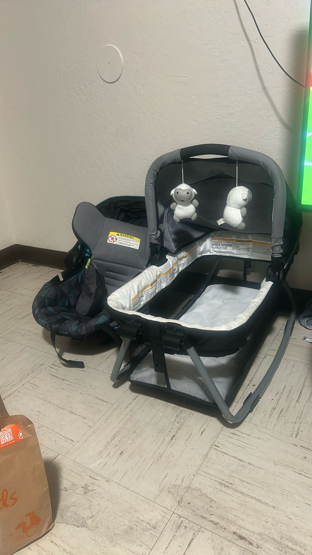 Baby Bassinet And Baby Carseat