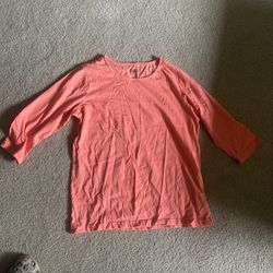 Orange 3/4 Sleeve Top