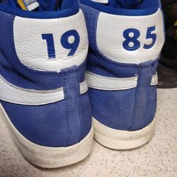 Nike Blazer High Tops Blue Suede 2016, Size 11.5