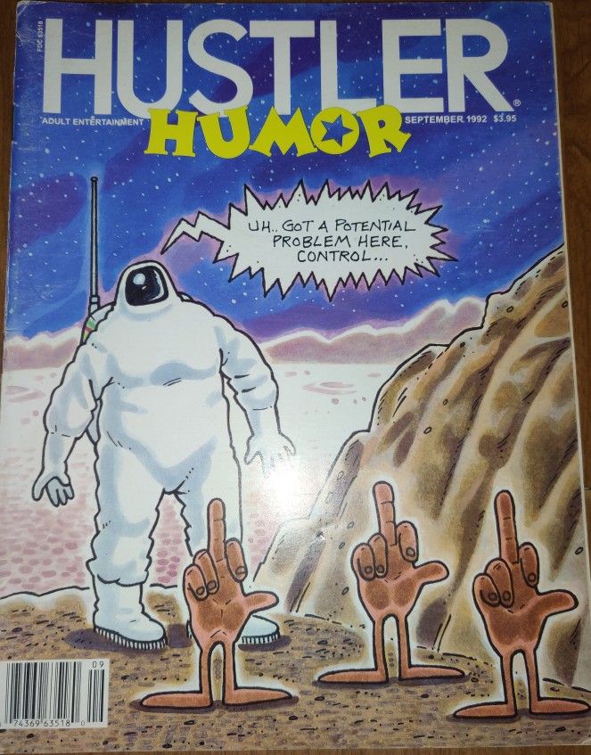HUSTLER Humor Adult Entertainment Sept '92 by Larry Flint