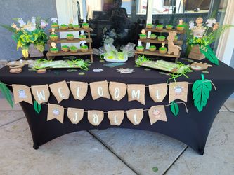 Personalized Safari Theme Baby Shower Decor
