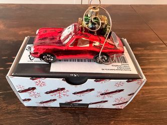 Christmas Ornament Hand Painted Official Porsche Glass Christmas Ornament - Handmade in Germany
