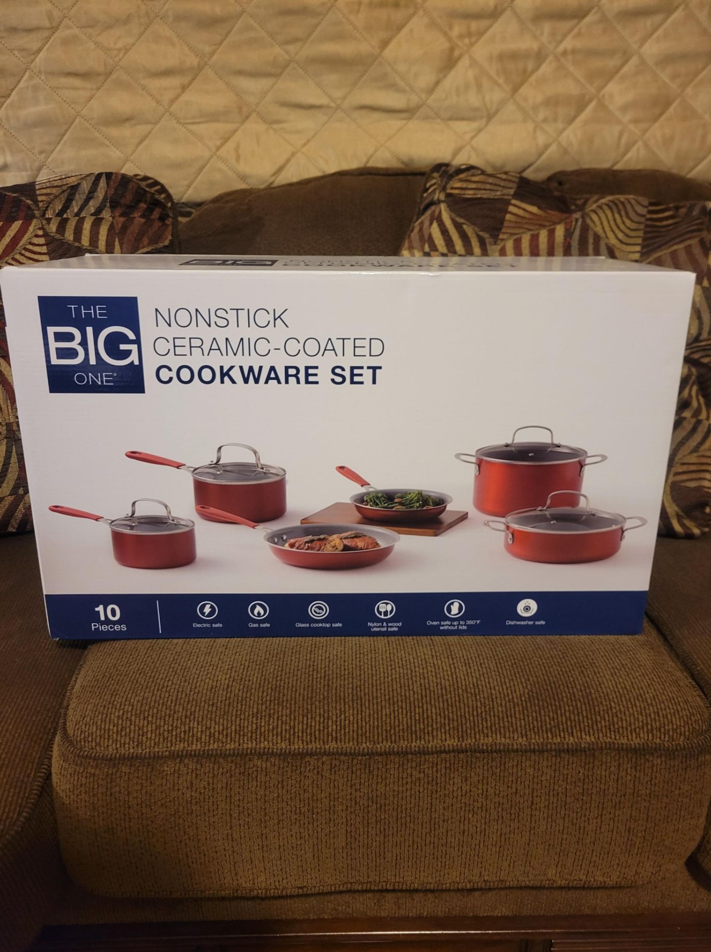 The Big One Nonstick Ceramic-Coated Cookware 10 Piece Set