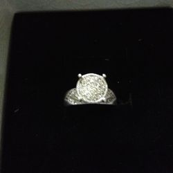 Sterling Silver Engagement Ring