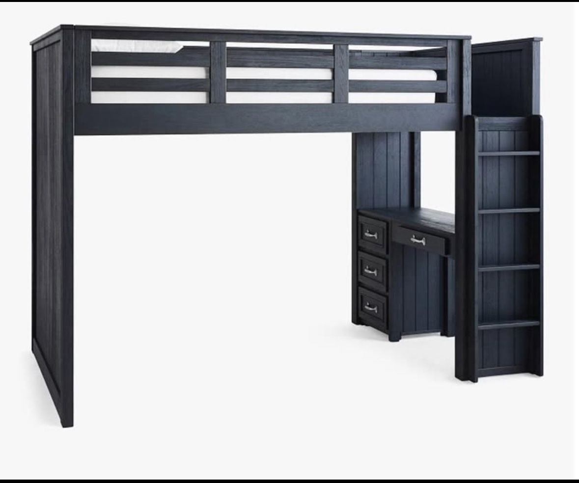 Blue Pottery Barn Bunk Bed - $500