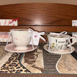 Rae Dunn Mom Teacup/Saucer Set