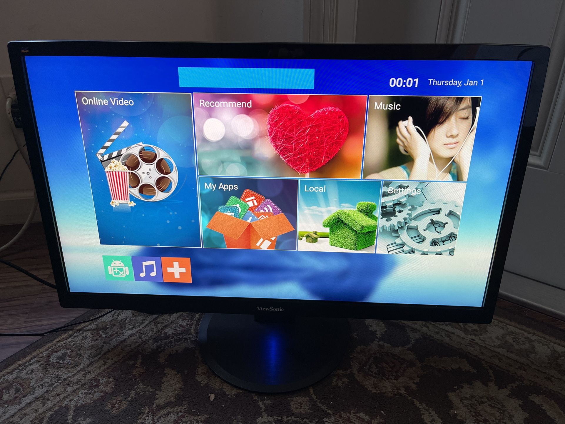 ViewSonic 28” Monitor 1080 Pixel In Working Condition $40 Firm On Price