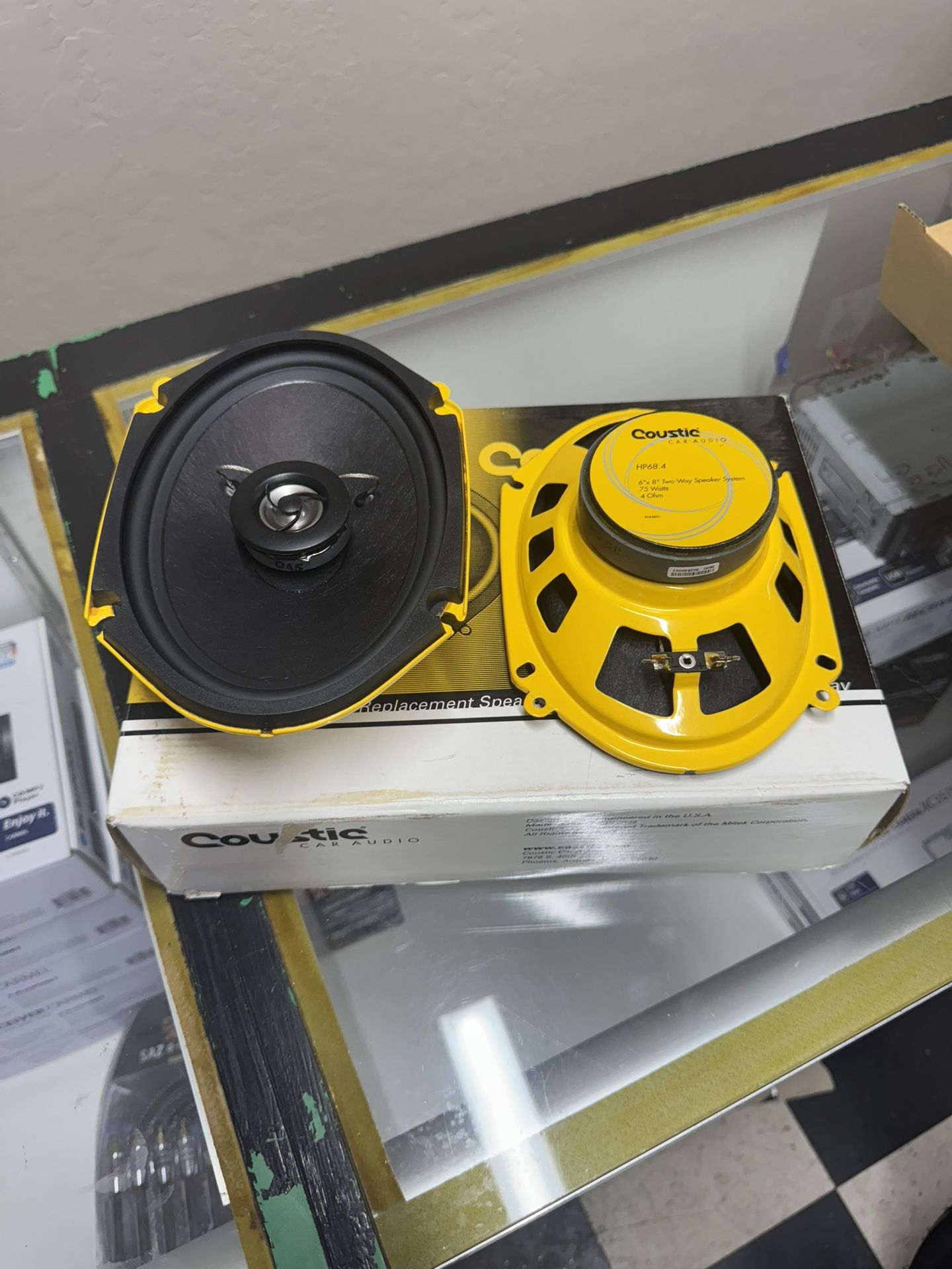 Caustic Car Audio 5x7 6x8 Car Stereo Speakers . Brand New Cheap $35 A Pair