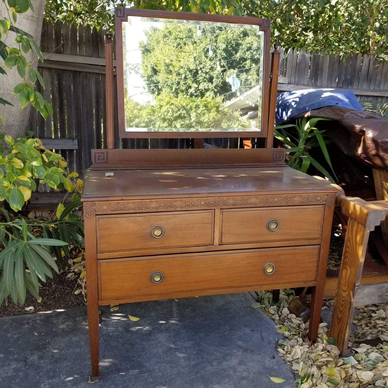 Antique wooden dresser