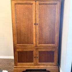 FREE:  Solid Wood Entertainment Center