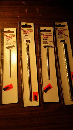 Western Hawk varying sizes as listed