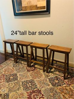 24” Height wooden bar stools